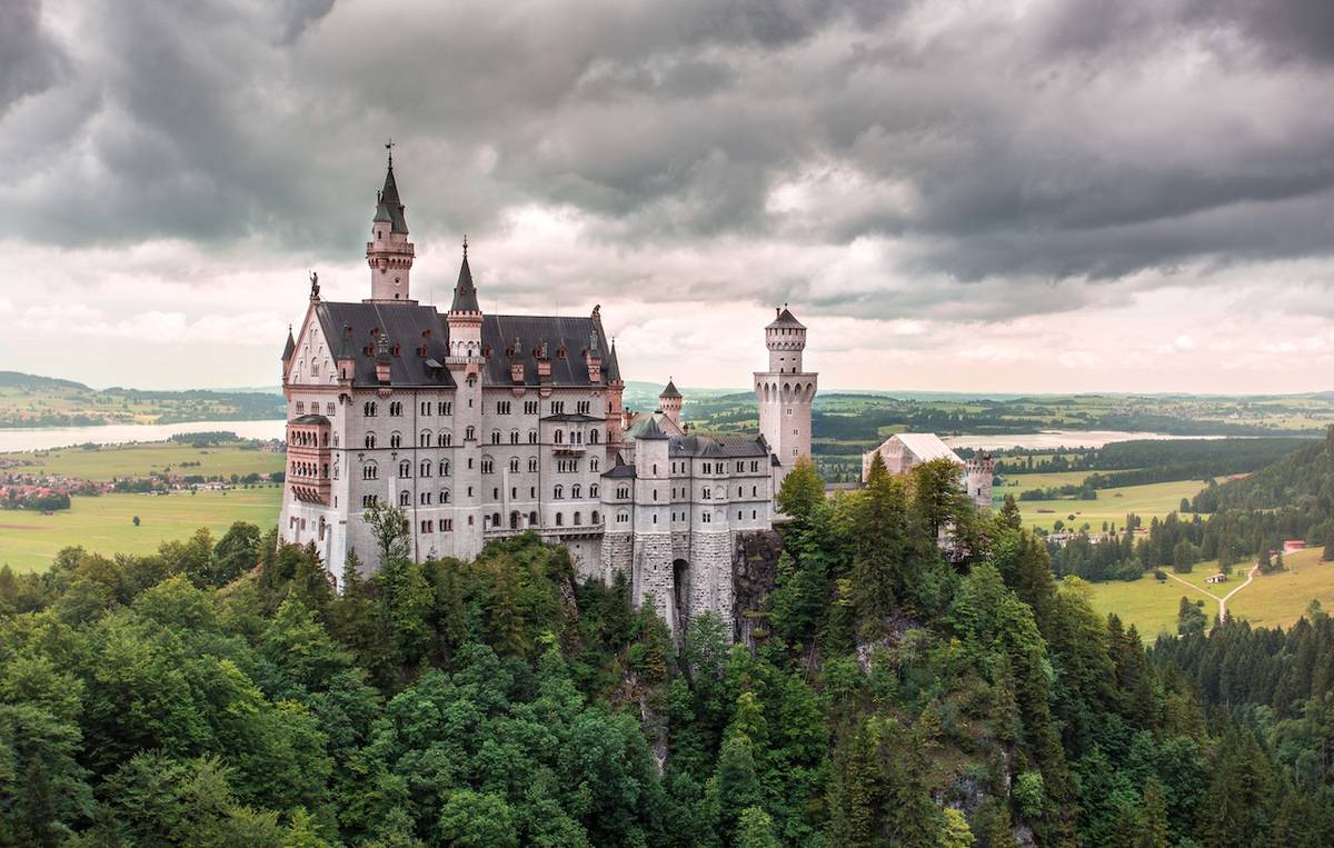 The Neuschwanstein Castle in Germany